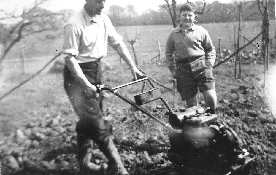 With his father, Joseph Osmond Cartwright