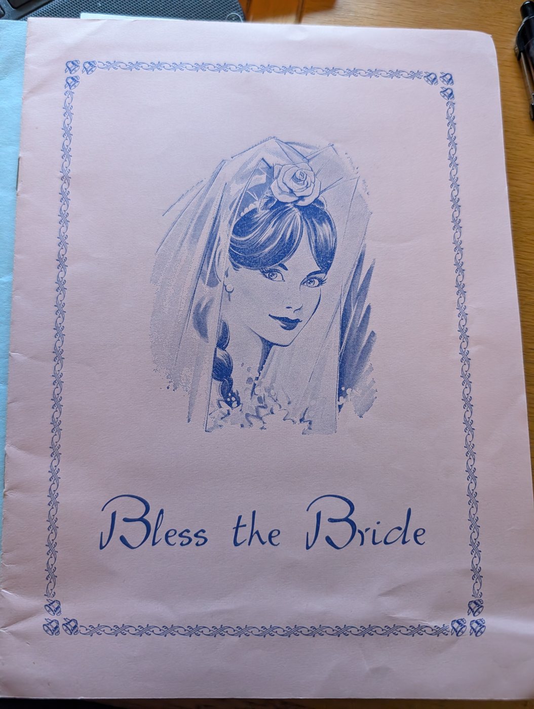 Programme cover, Bless the Bride, Bexhill, 1969