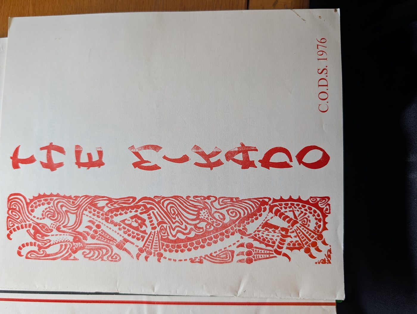 Programme cover, The Mikado, Cranbrook, 1976