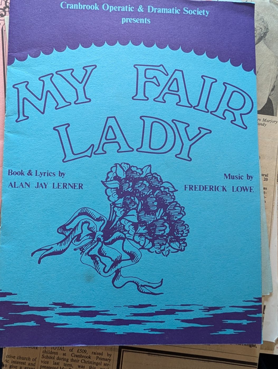Programme cover, My Fair Lady, Cranbrook, 1980