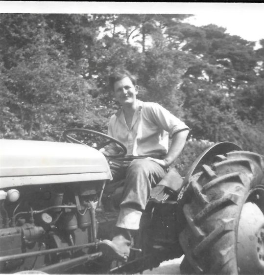 On the tractor